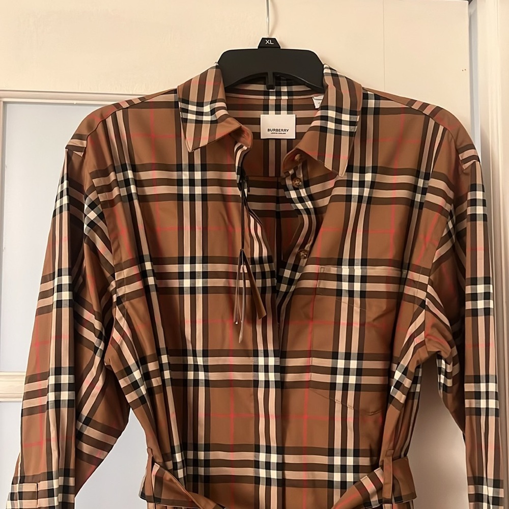 Burberry Tan and Black Plaid Dress - Picture 3 of 6